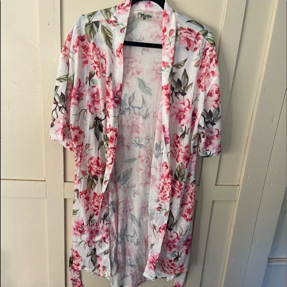 Show me your mumu floral robe size o/s
